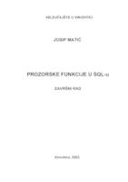 Prozorske funkcije u SQL-u