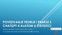 Povezivanje teorije i prakse s ChatGPT-4 alatom u statistici