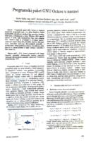 prikaz prve stranice dokumenta Programski paket GNU Octave u nastavi